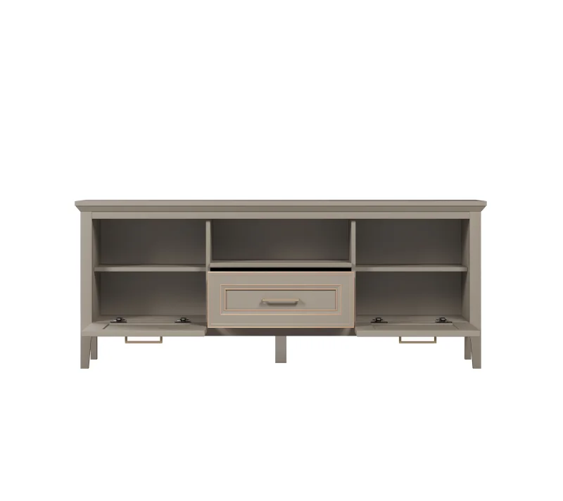 Тумба под телевизор Классик глиняный серый RTV2K1S_1