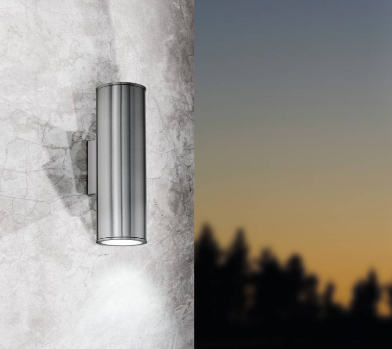 Настенный светильник светодиодный Рига серебряный 94107_1