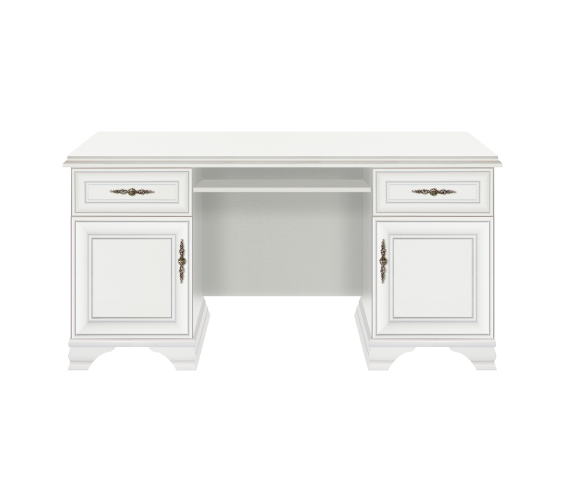 Стол письменный Кентаки белый BIU2D2S