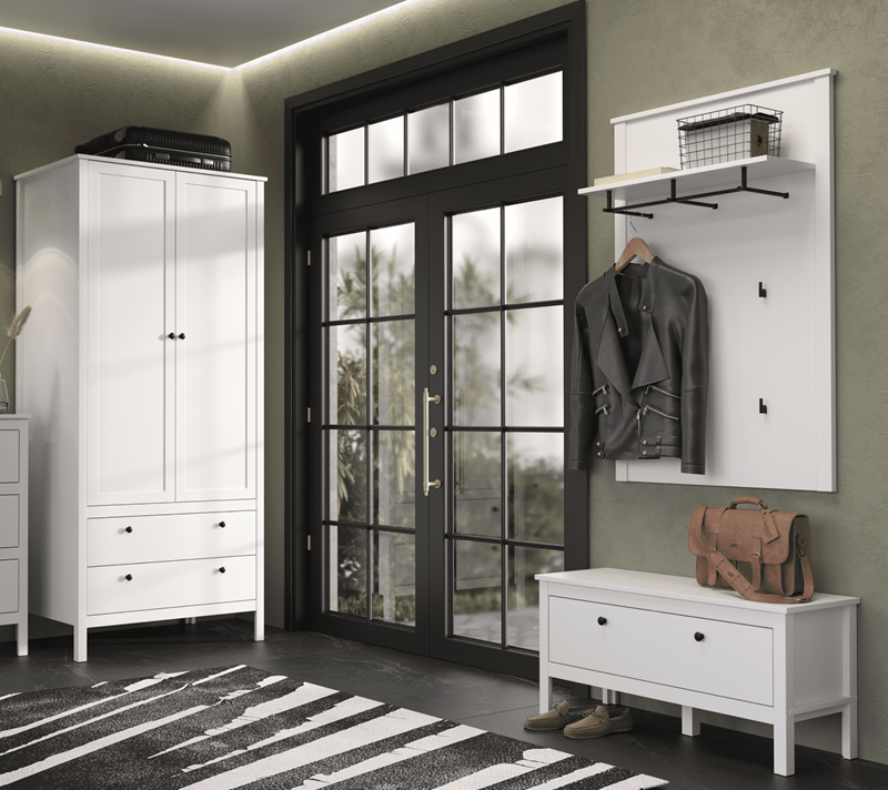 Комплект прихожей Эва белый