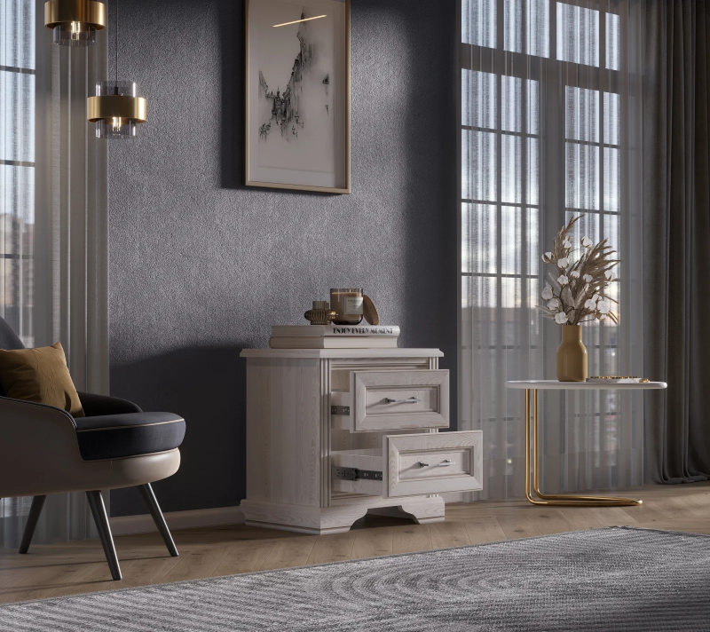 Тумба прикроватная Стилиус лиственница сибирская KOM2S_2