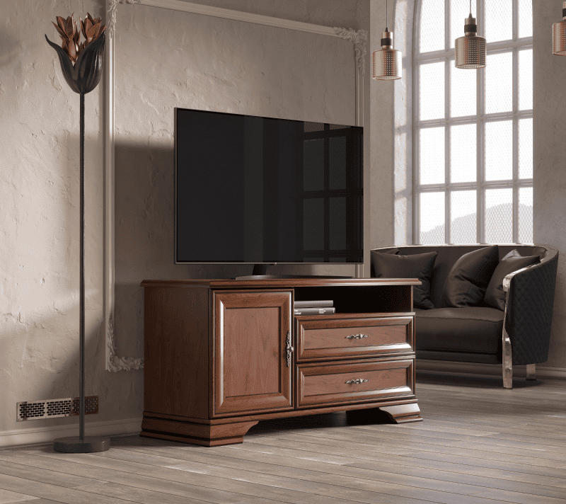 Тумба под телевизор Кентаки каштан RTV1D2S_3