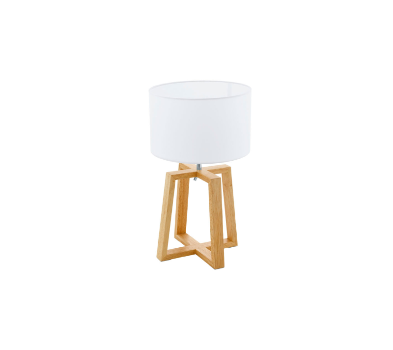 Настольная лампа Четино 1 белый/коричневый 97516