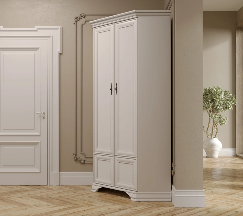 Шкаф угловой Кентаки белый SZFN2D_3