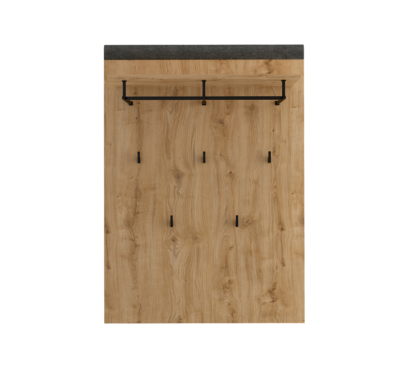 Вешалка Грейс дуб наварра/графит WIE