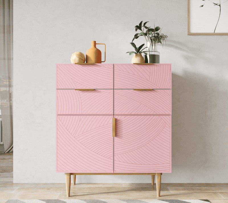 Комод Лайн розовый LN17/GR1/pink_1