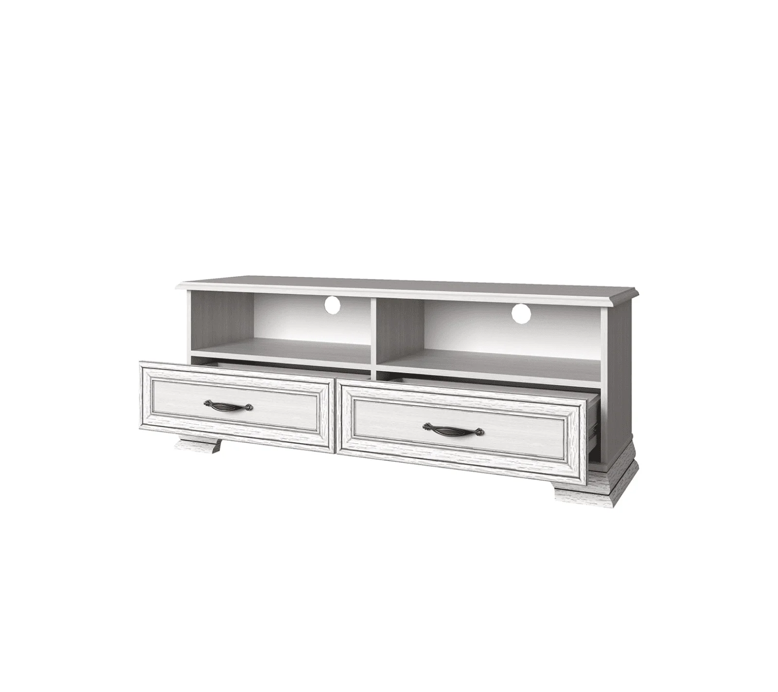 Тумба под телевизор Тиффани вудлайн кремовый  RTV 2S2N_1