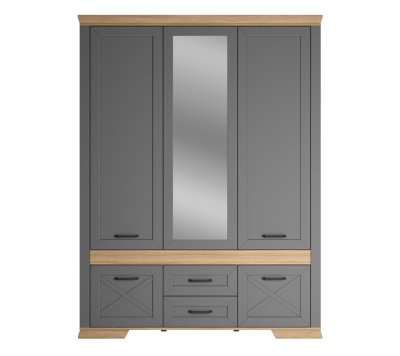 Шкаф Марсель дымчатый алмаз SZF5D2S