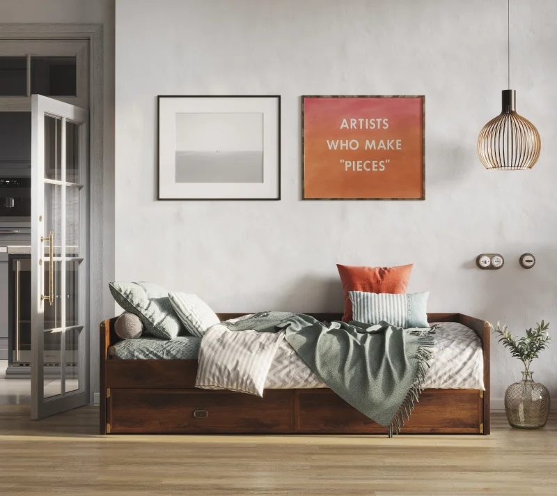 Кровать с ящиками Индиана дуб саттер JLOZ1S/90_1