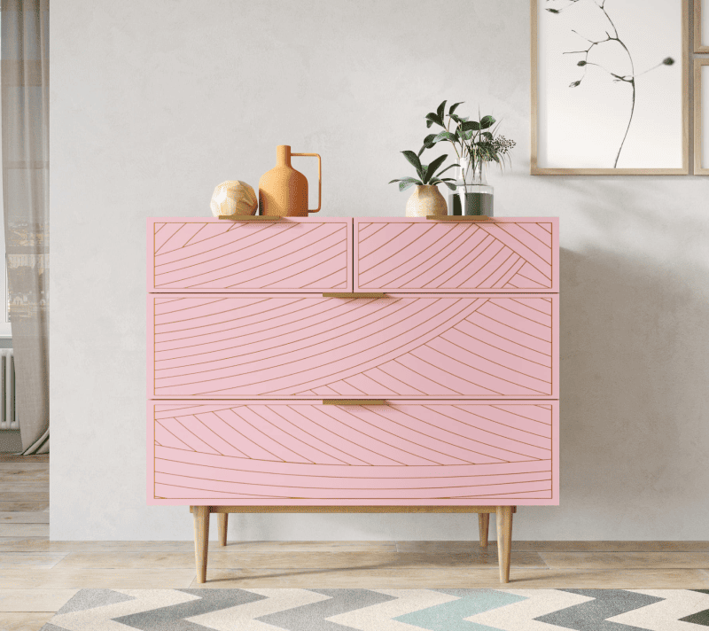Комод Лайн розовый LN14/GR1/pink_1