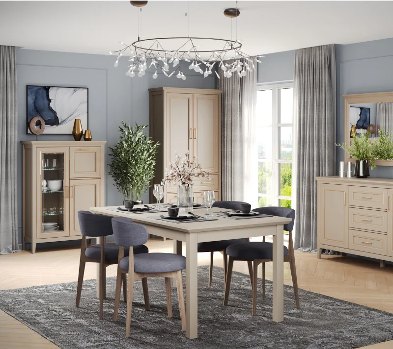 Тумба-витрина с подсветкой Классик глиняный серый KOM1W1D1B_3