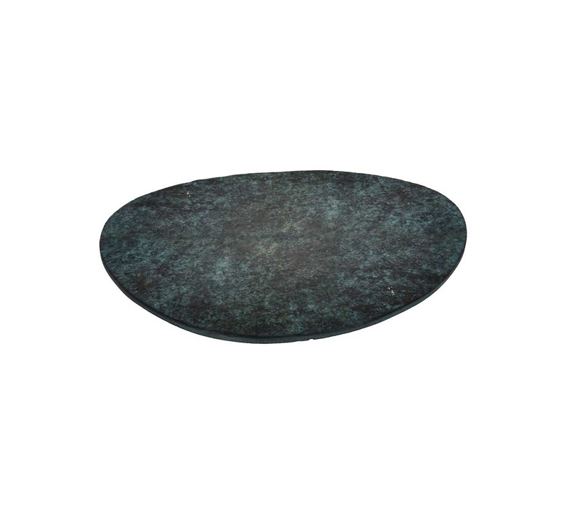 Тарелка декоративная Малимоно алюминий/зеленая патина 427154