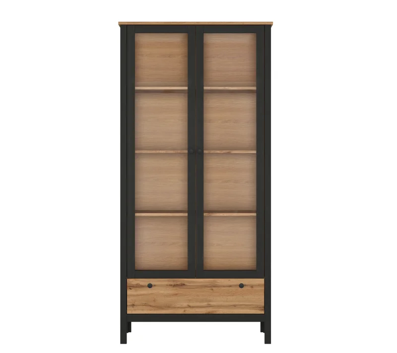 Витрина Лофт дуб вотан REG2W1S