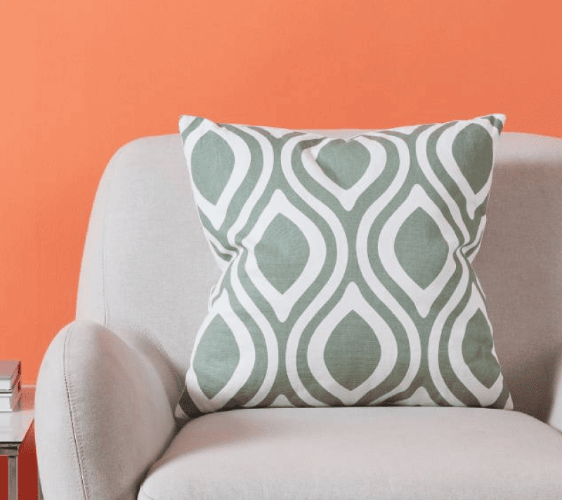 Подушка декоративная Чевери зеленый/белый 420294_2