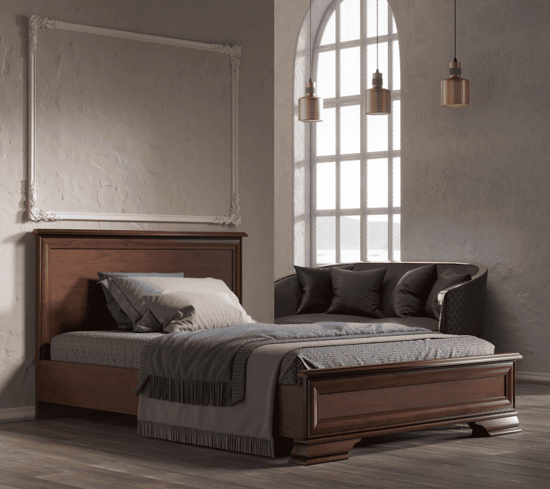 Кровать Кентаки каштан LOZ140x200_2