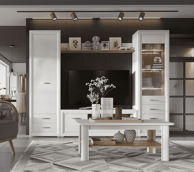 Стол журнальный Мальта лиственница сибирская/орех лион LAW_7