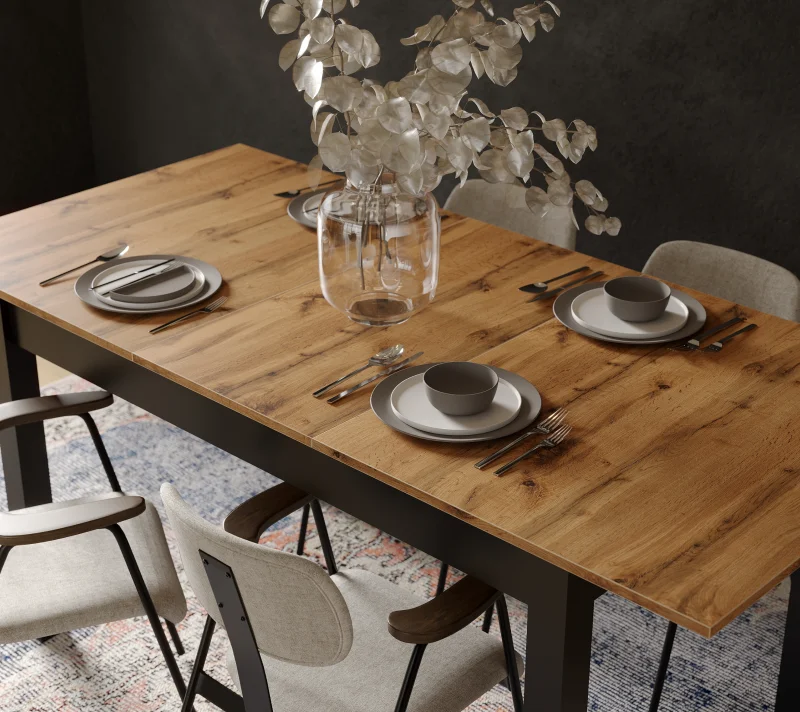 Стол обеденный Лофт дуб вотан STO130/170_5