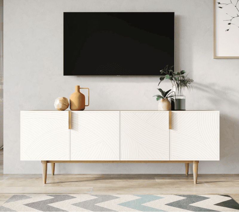 Тумба под телевизор Лайн бежевый LN06/GR1/beige_1