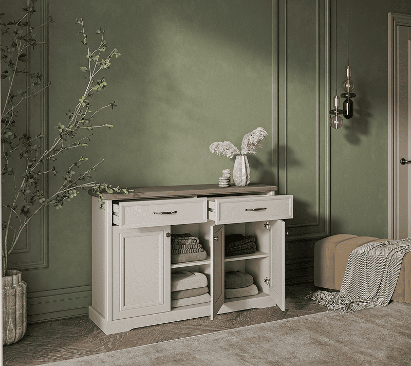 Тумба-комод Тоскана Нью персидский жемчуг/каньон 3D2S_3