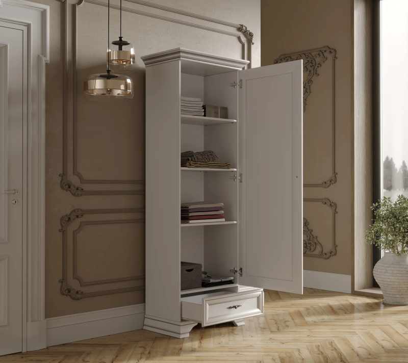 Шкаф Кентаки белый REG1D1S_2