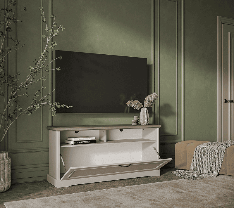 Тумба под телевизор Тоскана Нью персидский жемчуг/каньон RTV1D2N_2