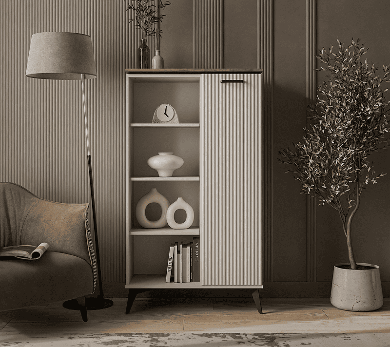 Шкаф открытый Винати персидский жемчуг/амарок 1DP_1