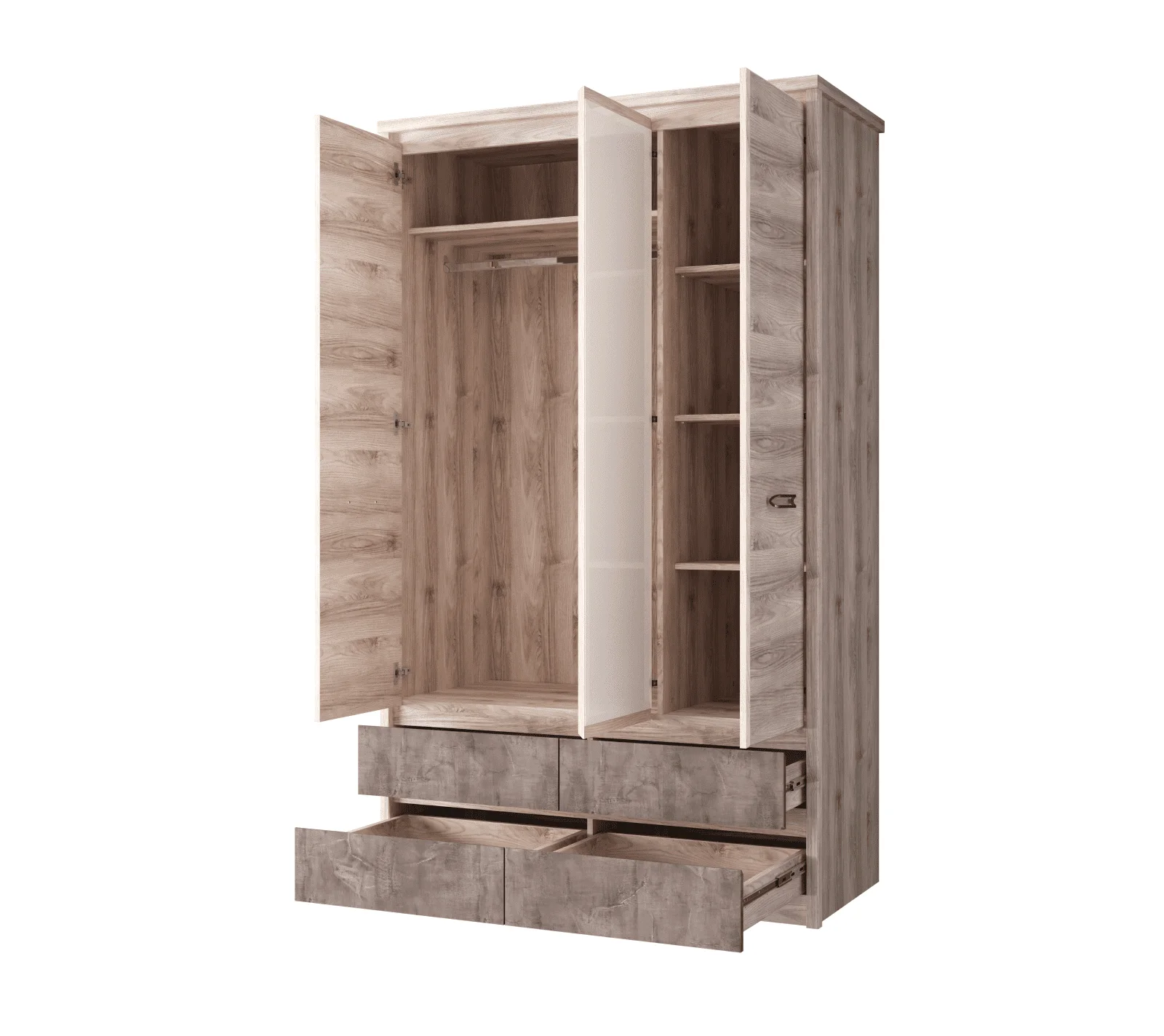 Шкаф Джаз каштан найроби/оникс 3DG4S Z_1