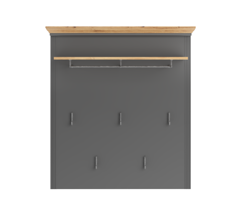 Вешалка Жасмин графит/дуб артизан WIE