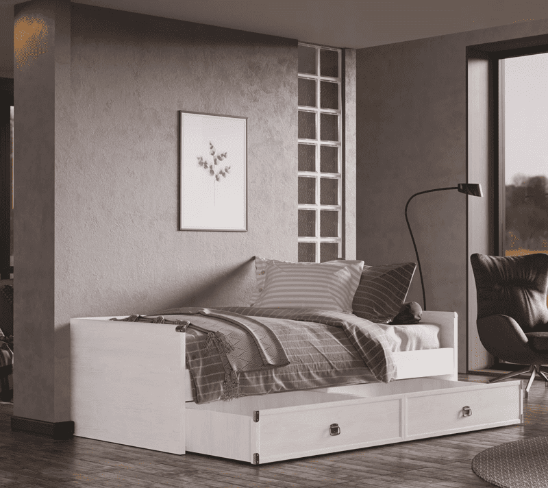 Кровать с ящиками Индиана сосна каньон JLOZ1S/90_2