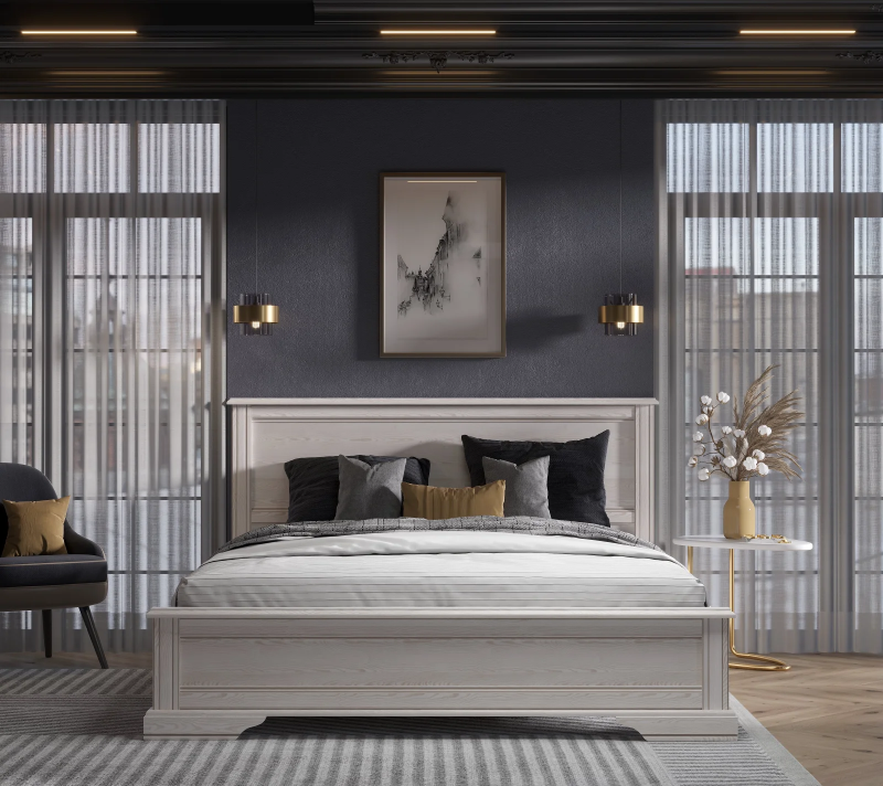 Кровать Стилиус лиственница сибирская LOZ160x200_1