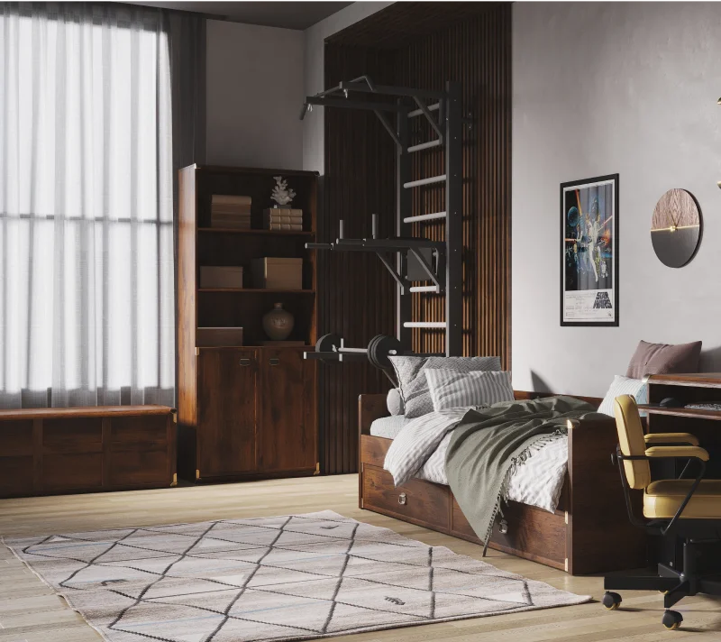 Стеллаж Индиана дуб саттер JREG2DO_6