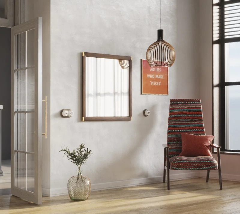 Зеркало Индиана дуб саттер JLUS/80_2