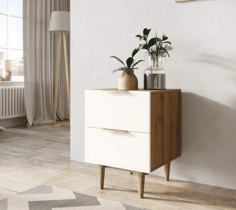 Тумба прикроватная Лайн бежевый LN07/GR1/beige_3