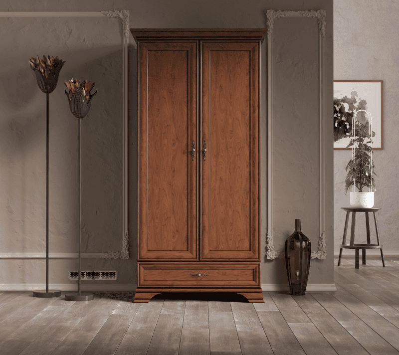 Шкаф Кентаки каштан SZF2D1S_1