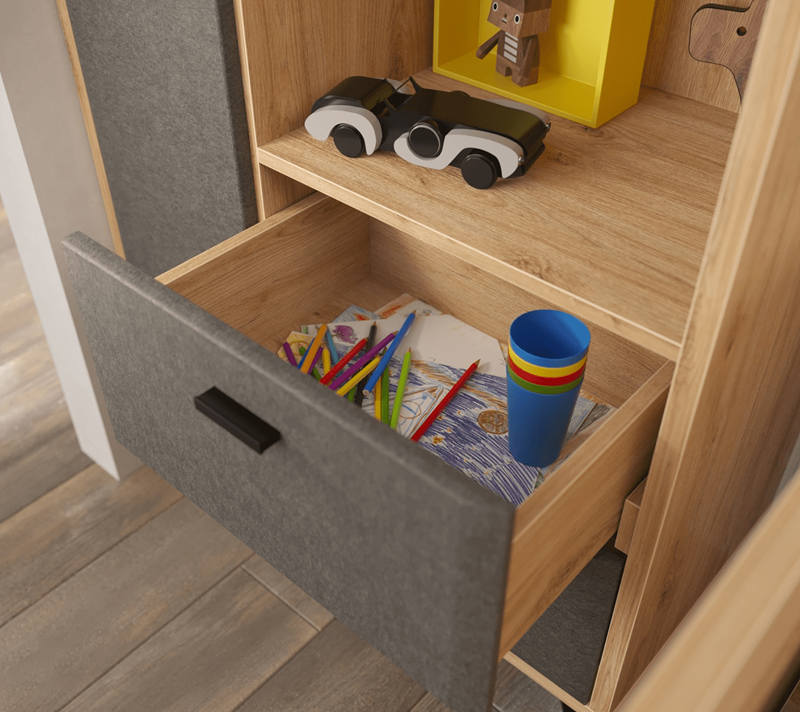 Шкаф Грейс дуб наварра/графит REG2D2S_5