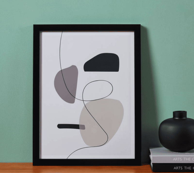 Картина Робервал белый/черный/серый 423084_2