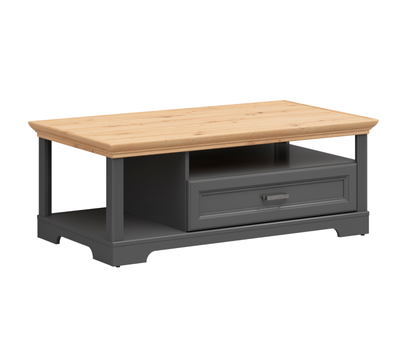 Стол журнальный Жасмин графит/дуб артизан LAW1S_2