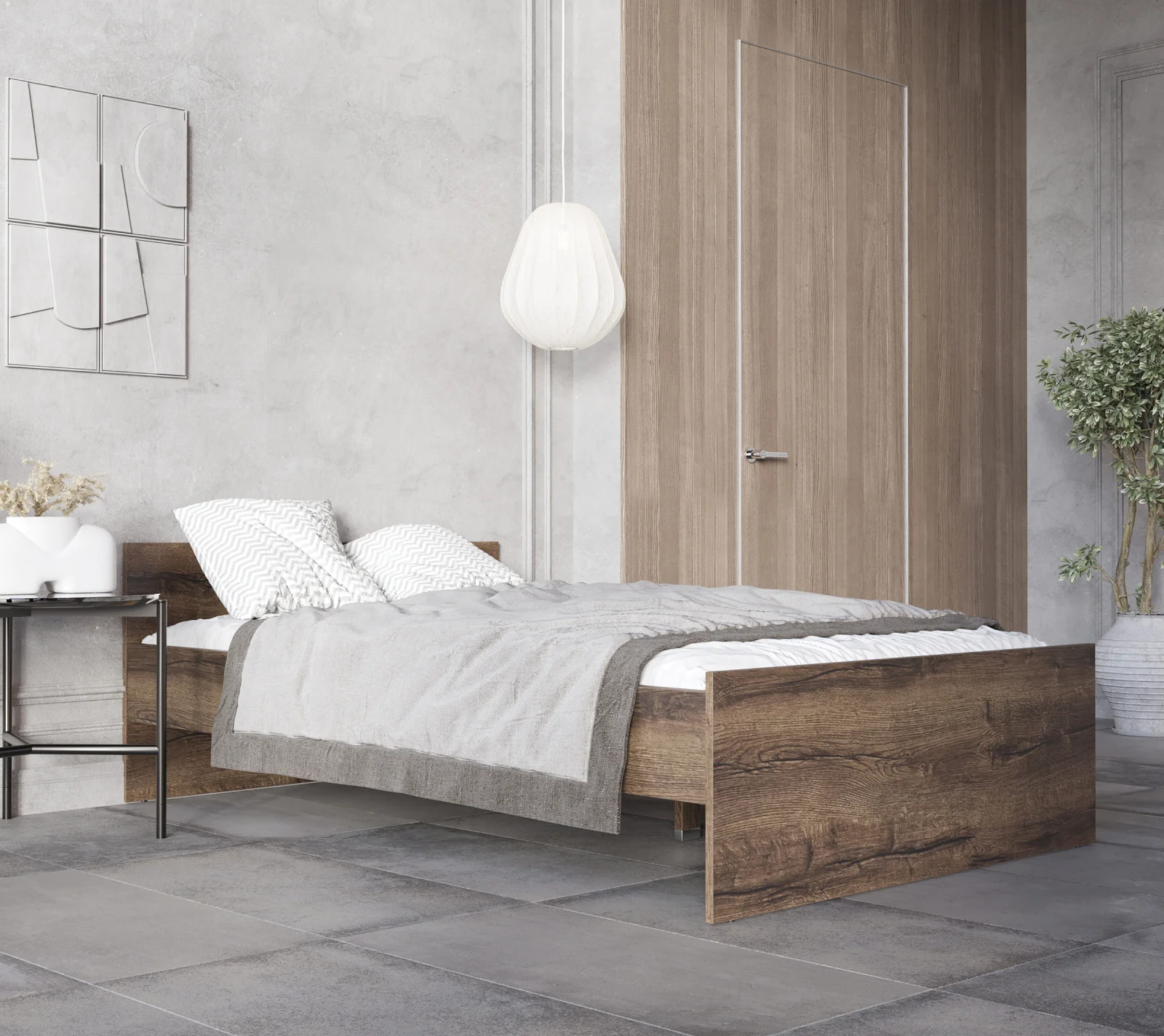 Кровать Непо дуб монастырский LOZ120х200_2