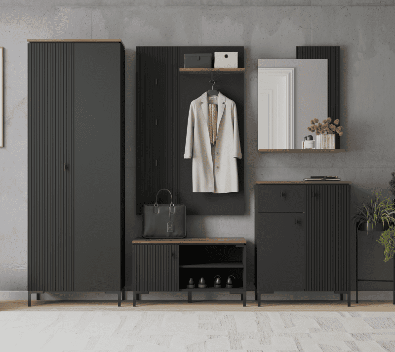 Зеркало Сан Джиминьяно антрацитовый/дуб нокс LUS/65_3