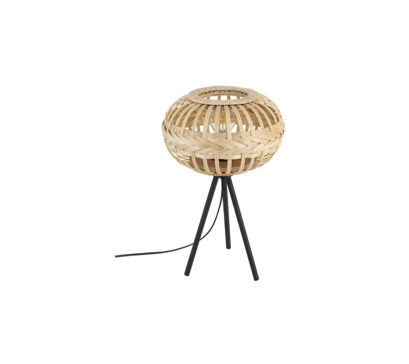 Настольная лампа Эймсфилд 1 черный/бежевый 43865_1