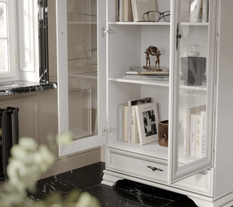 Витрина Кентаки белый REG2W1S_7