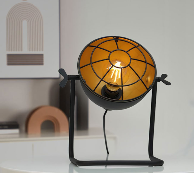 Настольная лампа Трабарлей коричневый/черный 43185_1