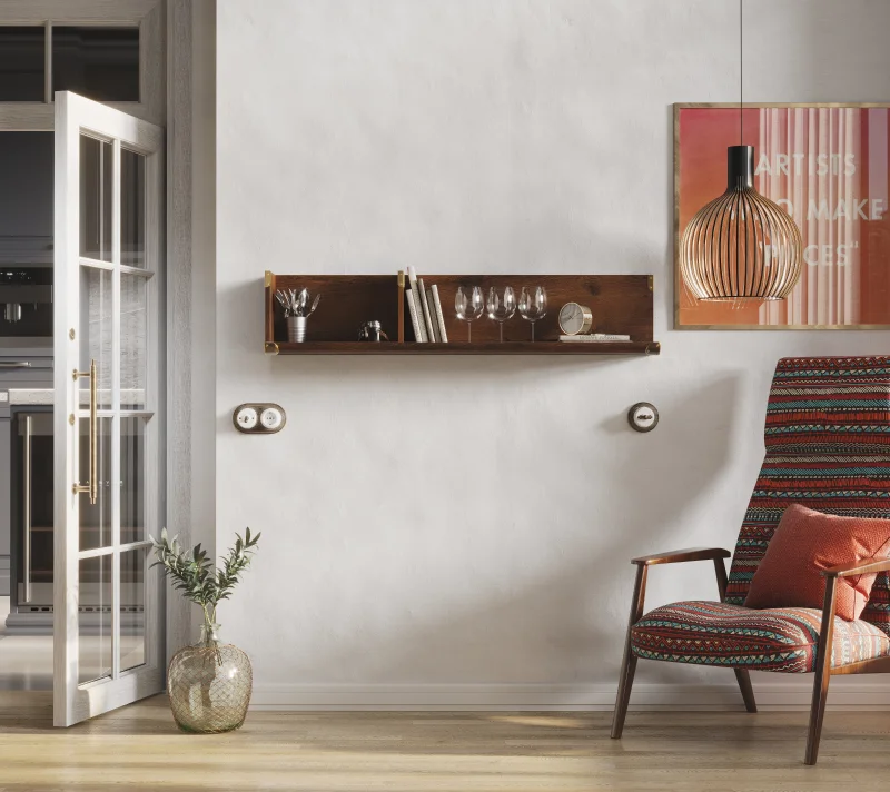 Полка Индиана дуб саттер POL_1