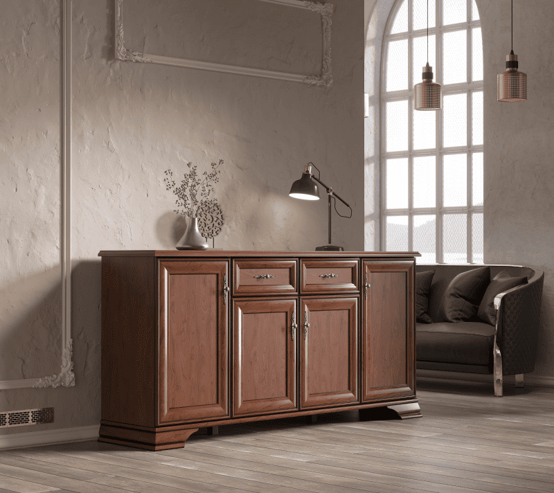 Тумба-комод Кентаки каштан KOM4D2S_3