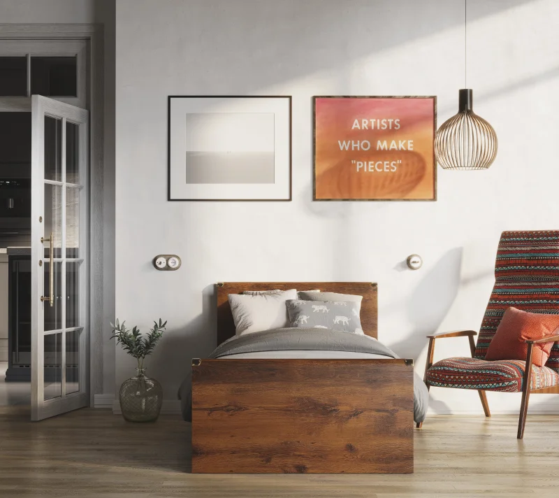 Кровать Индиана дуб саттер JLOZ90x200_1