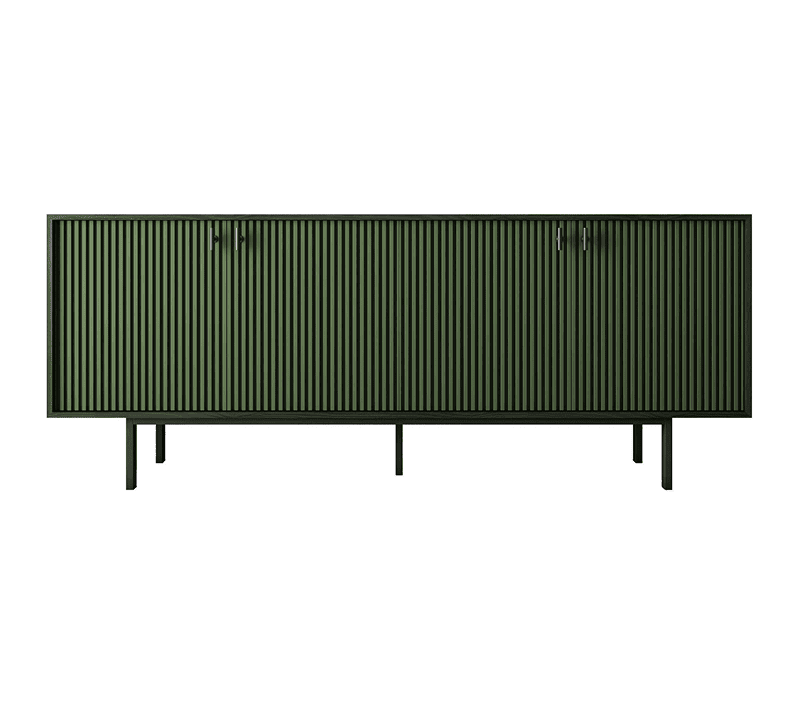 Тумба Эмерсон зеленый/черный EM01/green/L