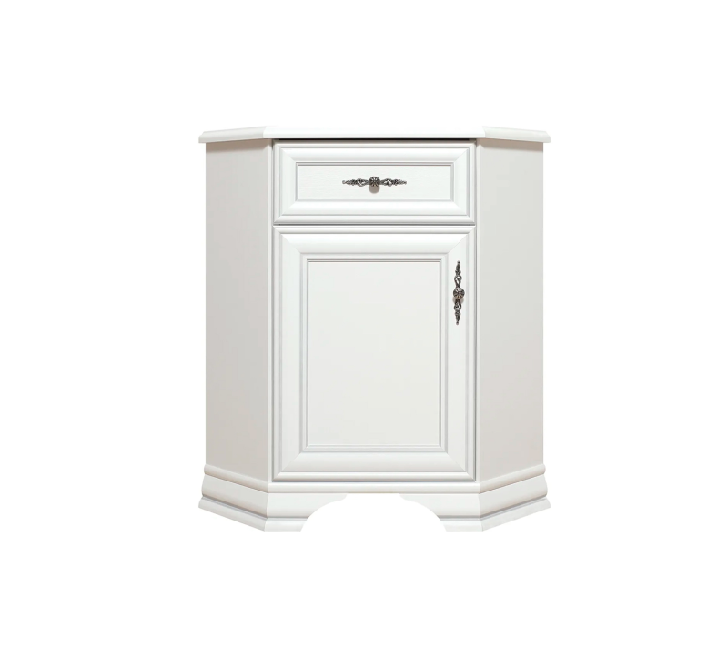 Тумба угловая Кентаки белый KOMN1D1S/L