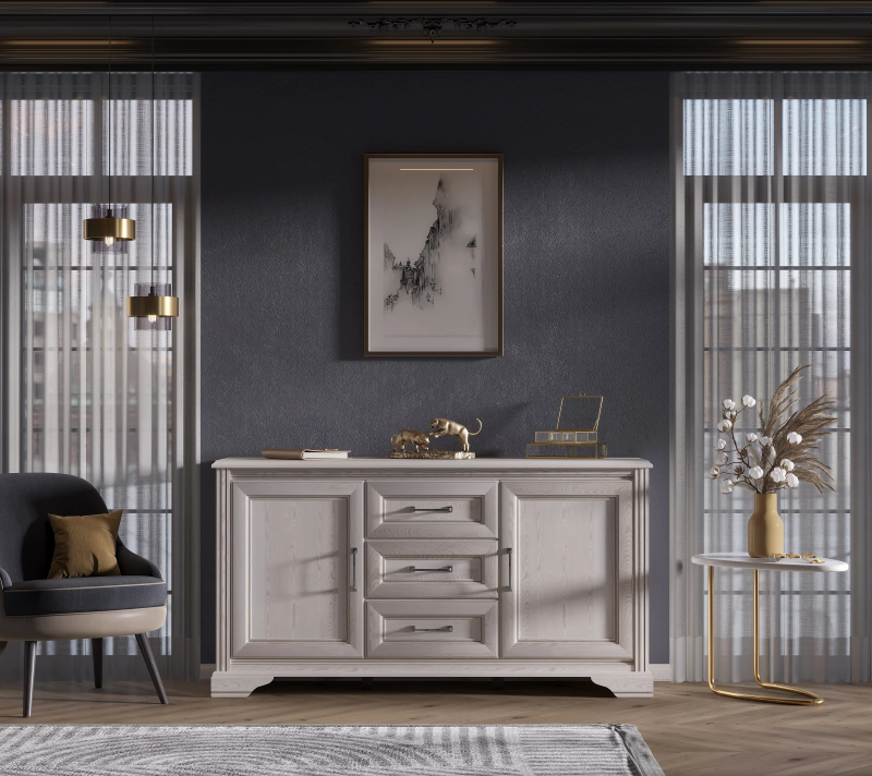 Тумба-комод Стилиус лиственница сибирская KOM2D3S_1