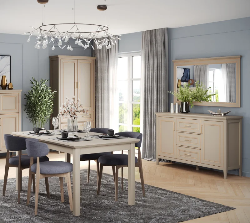 Тумба-комод Классик глиняный серый KOM2D3S_4