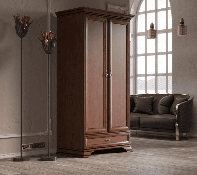 Шкаф Кентаки каштан SZF2D1S_3